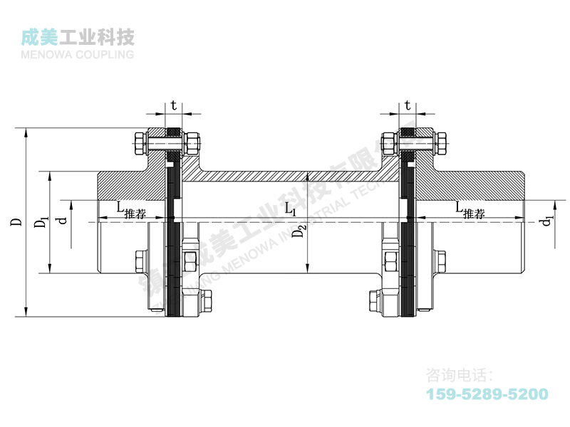 JMⅡJ 膜片联轴器