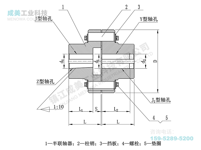 HL弹性柱销联轴器